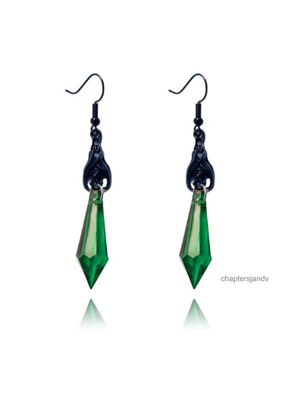 Gothic Bat Crystal Dangle Earrings Copper Vintage Punk Halloween Drop